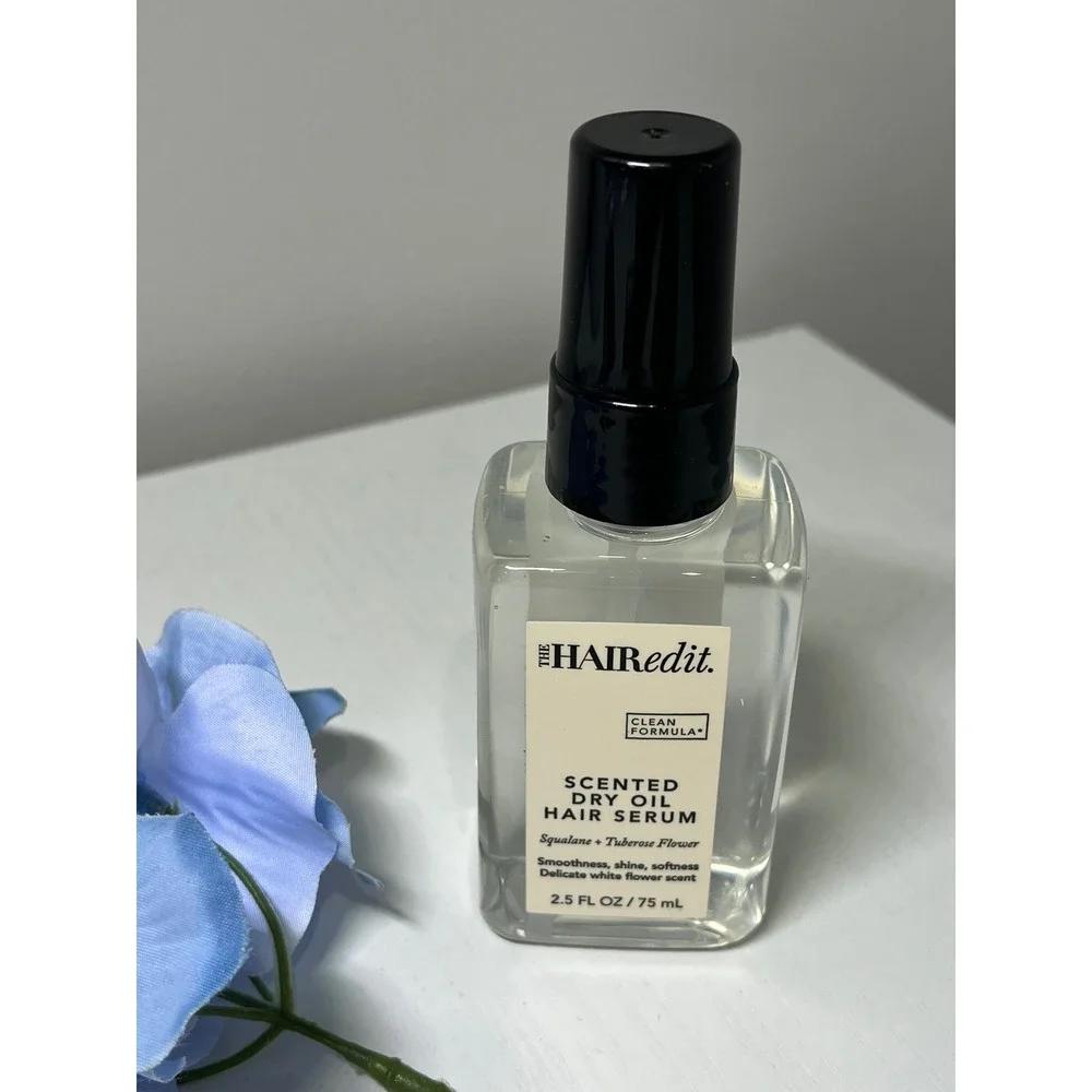 The Hair Edit‎ Scented Dry Oil Hair Serum Squalane Tuberose Flower 2.5 oz 75 ml